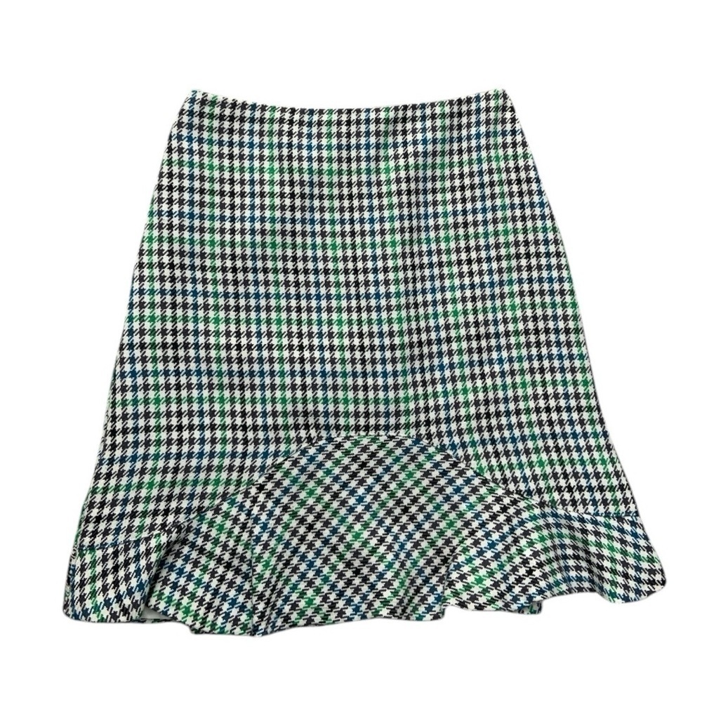 Nine & Co Academia Houndstooth Pencil Midi Skirt